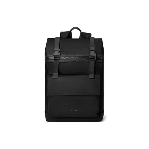 PIERRE CARDIN Ткань Рюкзак Большой Мужской Черный