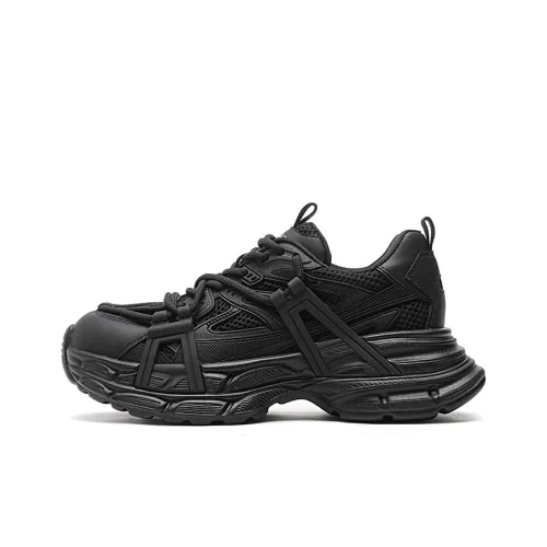 LINGPAO Противоскользящие низкие топовые кроссовки с толстой подошвой женские