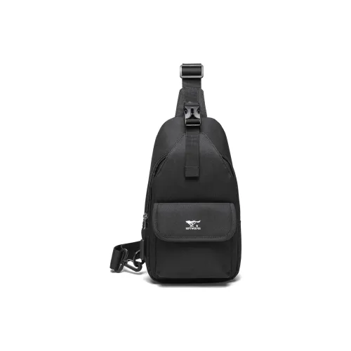 SEPTWOLVES Ткань Sling Сумка Стандартная Мужская Черная