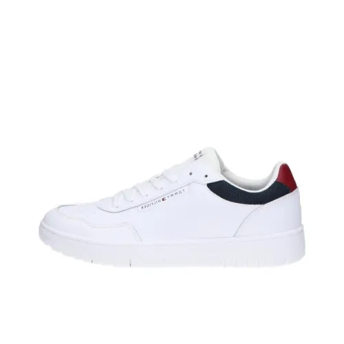 Tommy Hilfiger Zapatillas Low Топ Скейтборд Кроссовки Мужские Белые Синие Красные