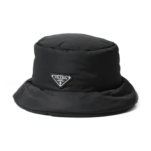 PRADA Переработанный нейлон Шляпы ведра Мужской Черный