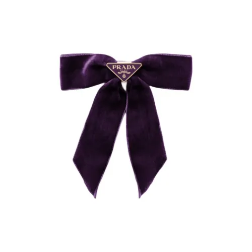 PRADA Ткань Заколки для волос Женские Сливовый Цвет