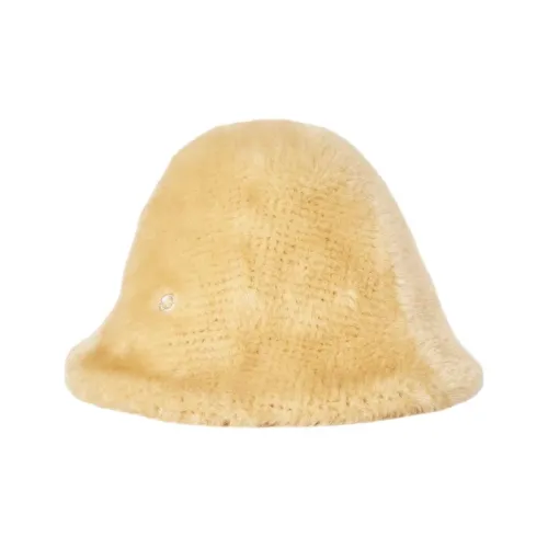 Loro Piana Shearling Sheep Leather Hats Caps Women Cream