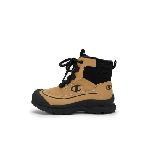 Champion Kids Термостойкие Высокие Детские Ботинки Желто-Коричневые для Дети Возрастом 3-7 Лет