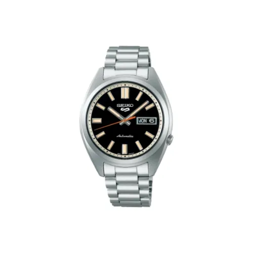 SEIKO Автоматический/Ручной Механизм Мужские Часы 37,4 мм Черный