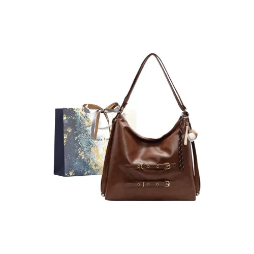 Iman's House ПУ (полиуретан) Сумка через плечо Женская Коричневый Кофейный Темно-Кофейный Черный