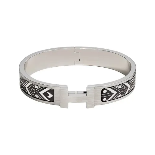 HERMES Drawn Палладий Браслеты Мужской Многоцветный