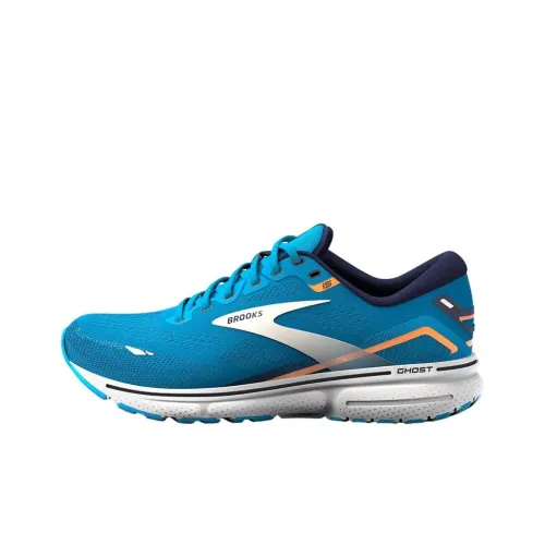 Brooks Ghost 15 Slip-resistant Abrasion-resistant Low Top Беговые кроссовки Мужские Blue
