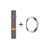 [Официальный стиль позиционирования] Двухкомпонентный ремешок из нейлона с петлей, модные надписи и серебряная оправа.