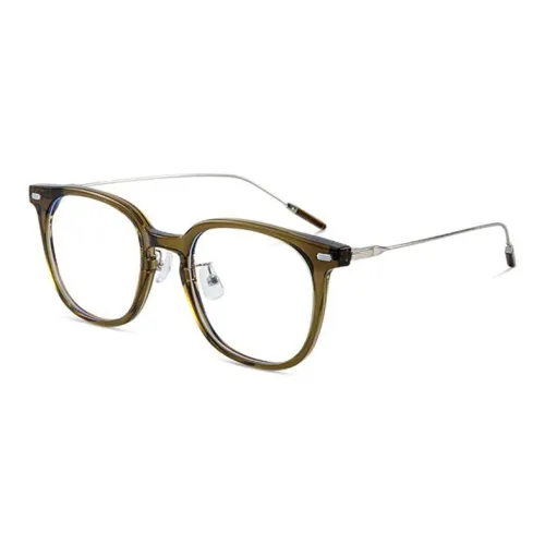 MK MINGKU Сплав TR Памятный пластик Квадратные Оправы для очков Унисекс Холодный чайный коричневый