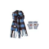 Синий кофе + Серый перчатка