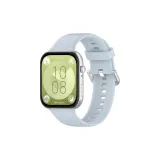 Huawei FIT3, серебристый, застежка, светло-синий.