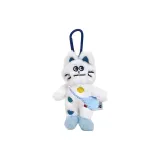 Ботинки Кошка - Белый Синий + Синий Рюкзак