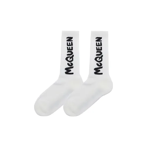 Alexander McQueen SS22 Носки Crew Мужские 1 Пачка Белые