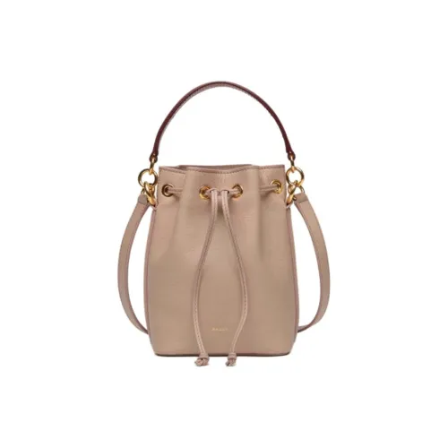 BALLY Кожаный ремешок Сумка-ведро Сумка на одно плечо Мини Женский Светло-розовый