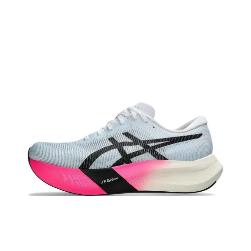 ASICS Metaspeed Edge Амортизация Противоскользящий Дышащий Отскок Низкий Топ Беговые кроссовки Унисекс Светлый Синий Черный Розовый