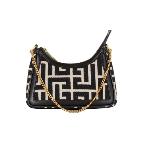 BALMAIN B Army Хлопок Плечевая сумка Женская Черная