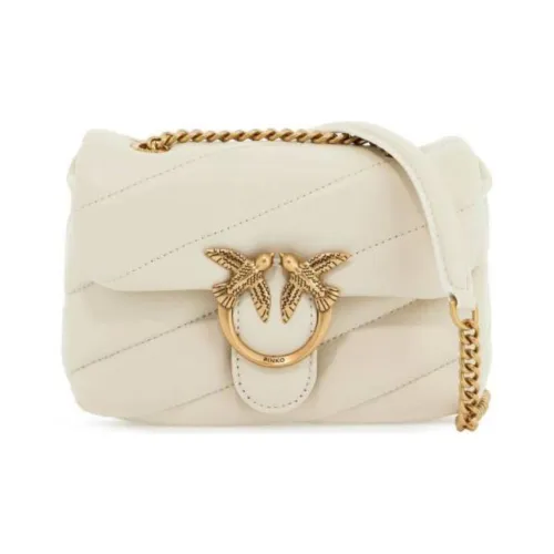 PINKO Love Baby Кожа Плечевая сумка Женская Белая