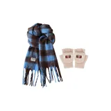 Синий кофе + хаки перчатка