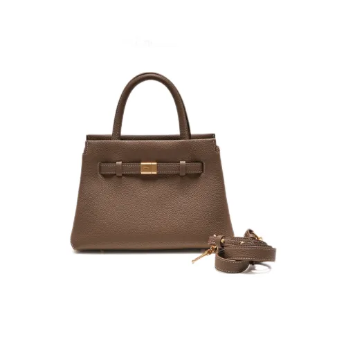 UNIFINE Коровья кожа Одно плечо Сумка Средний Женский Ореховый коричневый Кремовый белый Чайный коричневый