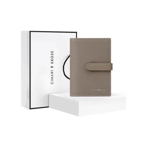 CinvaiKrose Коровья кожа с синтетической кожей клатч держатель для карт длинный кошелек стандартный женский слоновая серый черный