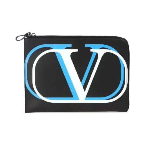 Valentino Клатч из коровьей кожи мужской черный