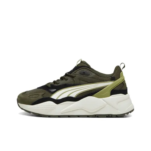 PUMA RS X Low Топ Повседневная обувь Мужская Темно-оливковый зеленый