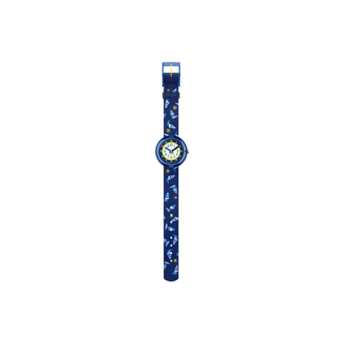 Swatch Quartz Механизм Унисекс Часы Белый Циферблат Пластиковый Корпус Часы Ткань Ремешок