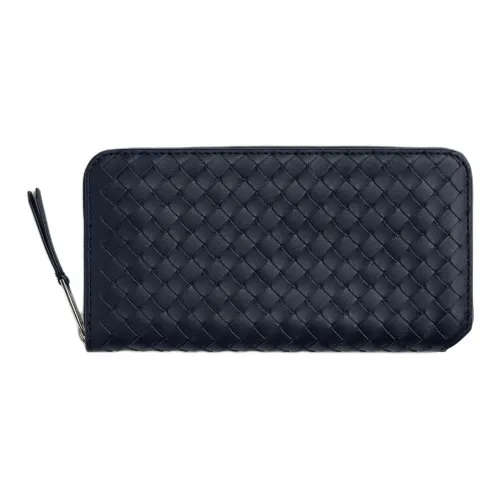 Bottega Veneta Intrecciato Телячья кожа Кошелек Маленький Мужской Черный