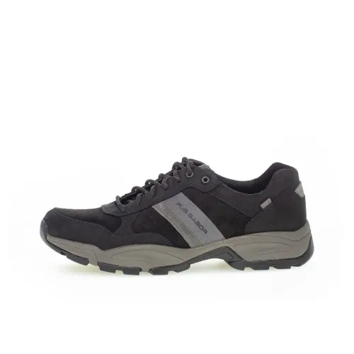 Gabor Pius Slip-Resistant Abrasion-Resistant Low Top Casual Shoes Men's Black Габор Пий противоскользящий устойчивый к истиранию низкий топ повседневная обувь мужской черный