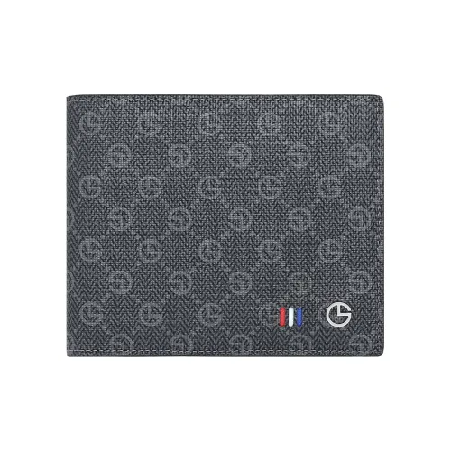 GOLDLION PVC сшитый с искусственной кожей кошелек мужской черный