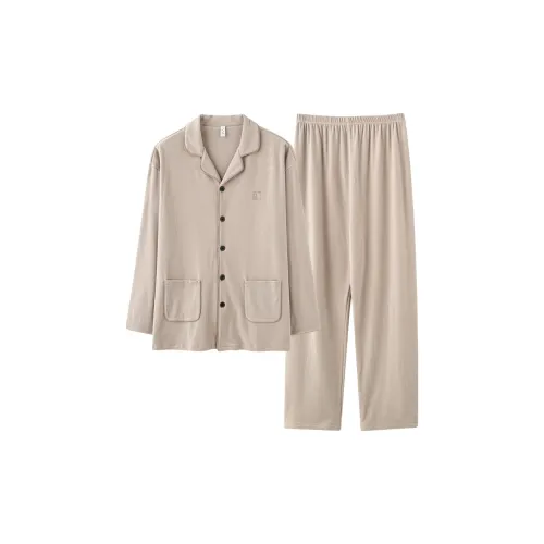 CAIHENGTONG Пижамный комплект мужской абрикосового цвета