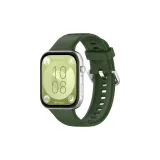 Huawei FIT3, Серебряная застежка, Армейский зеленый.