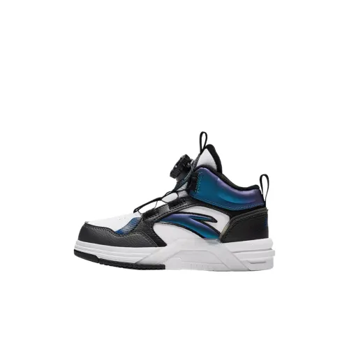 Antakids Детская обувь из хлопка Anta белый черный Horizon Blue для детей 3-7 лет