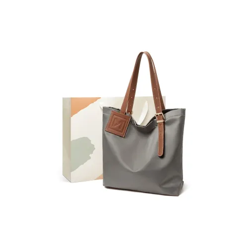 15 MINS Ткань Синтетическая кожа Сумка-тоут Сумка для покупок Сумка через плечо Стандартная Женская Туманно-серый Зеленый