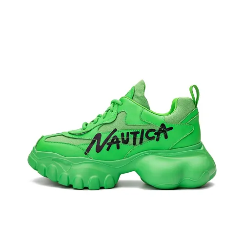 NAUTICA Толстая подошва Низкий топ Зеленый Женский