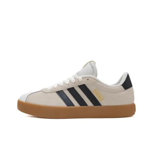 Adidas Vl Court 3,0 Немецкие армейские кроссовки Низкий топ Белый-коричневый Женские