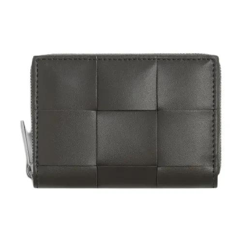 Bottega Veneta Cassette Телячья кожа Монета Кошелек Мужской Лазурь Умбра Лимонит