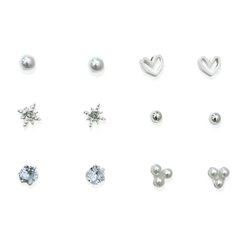 COPI S925 Серебряные Серьги-гвоздики Needle Унисекс