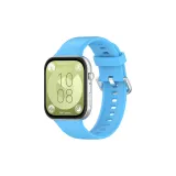 Huawei FIT3, Серебряная застежка, Небесно-голубой.