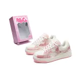 Бело-розовый