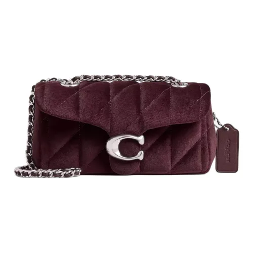 COACH Вельвет Сумка через плечо Маленькая Женская Мерло