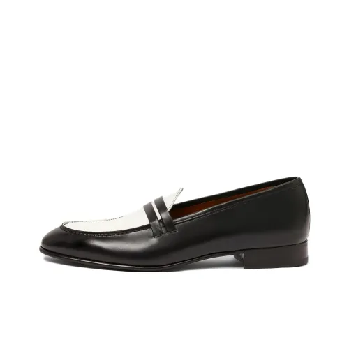 Malone Souliers Лоферы Черный Белый Мужской