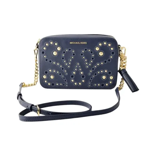 MICHAEL KORS Ginny Коровья кожа Camera Сумка Сумка через плечо Сумка на плечо Средний Женский Морской синий