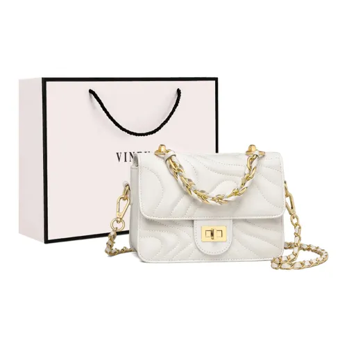 VINEY Сумка через плечо из коровьей кожи стандартная женская цвет экрю