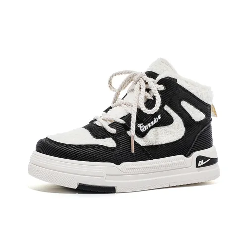 Warrior Износостойкий Термический Высокий Топ Casual Женский Бежевый Черный