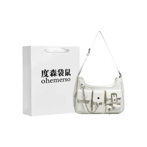 Dusen Kangaroo ПУ (полиуретан) Подмышечная Сумка на плечо Стандартная Женская Черная