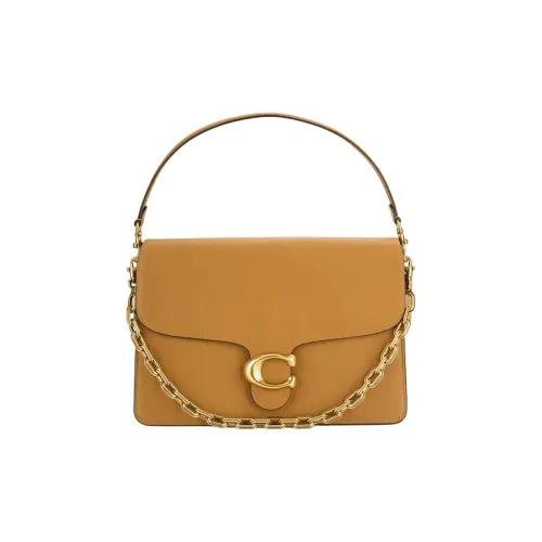 COACH Коровья кожа Сумка на плечо Большая Женская Honeys Коричневый