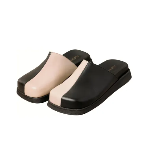 ALOHAS Домашние тапочки Женские Бежевый Черный