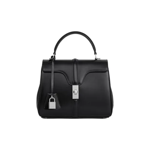 CELINE Телячья кожа Сумка через плечо Сумка Маленькая Женская Черная